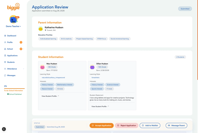 image of Biggie Schools image of Biggie Schools