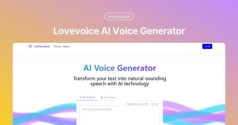 image of Lovevoice AI Voice Generator