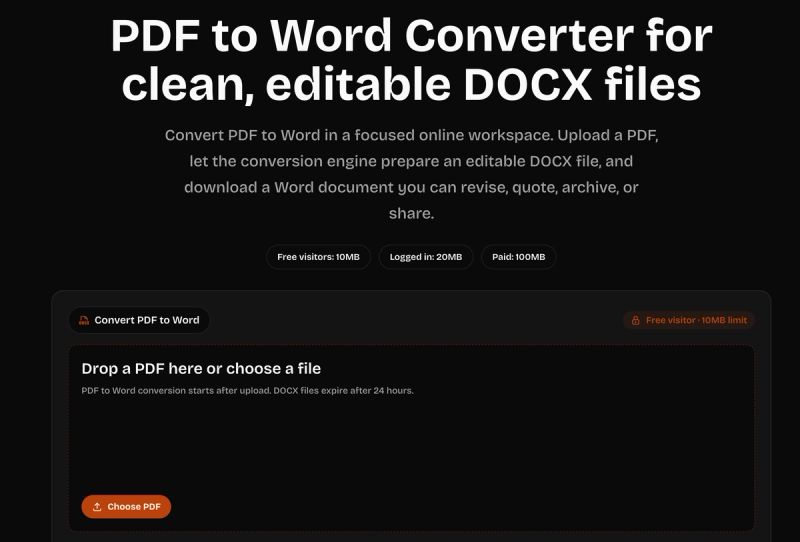 image of PDF to Word Converter