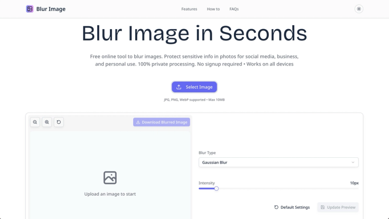 image of Blur Image Tool