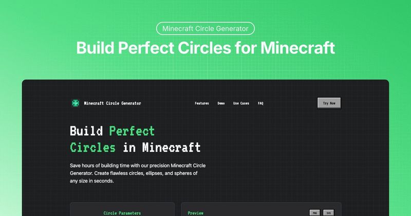 image of Minecraft Circle Generator