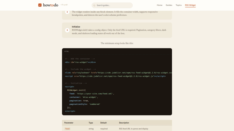 image of RSS Feed Widget