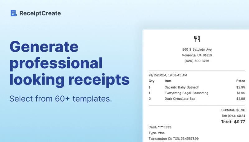 image of ReceiptCreate