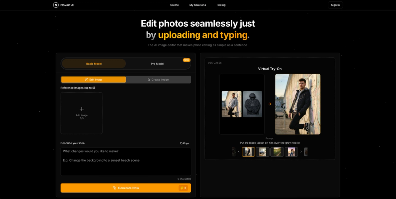 image of AI Image Editor - Novart AI