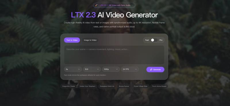image of LTX 2.3 AI Video Generator