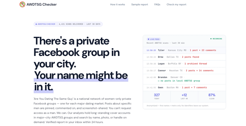 image of AWDTSG Checker