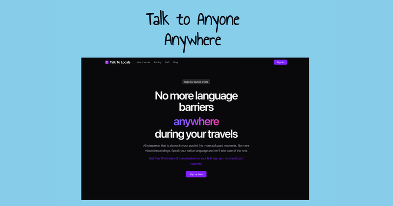 image of Talk To Locals