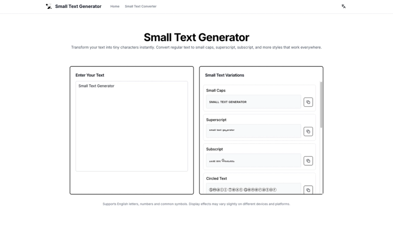 image of small text generator image of small text generator