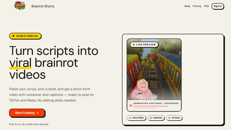 image of Brainrot Shorts