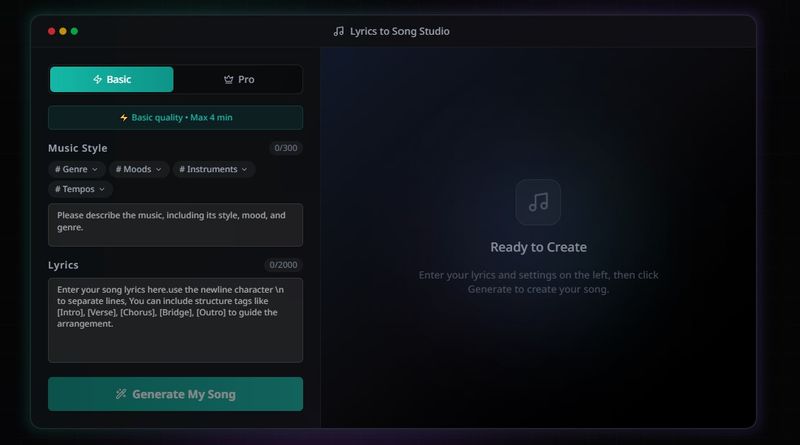 image of Lyrics to Song