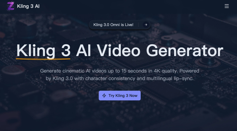 image of Kling 3.0 AI image of Kling 3.0 AI