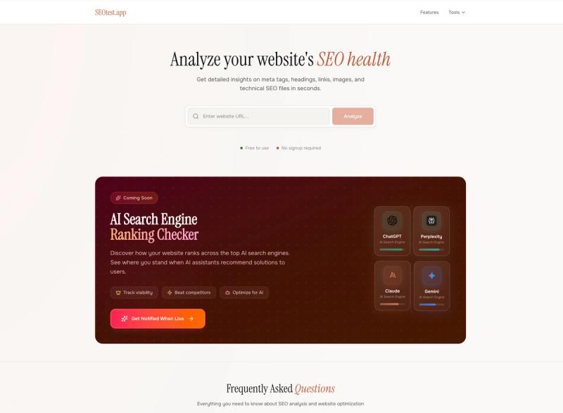 image of SEOtest.app image of SEOtest.app