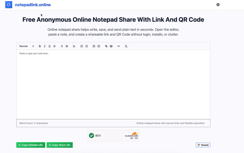 image of notepad link online
