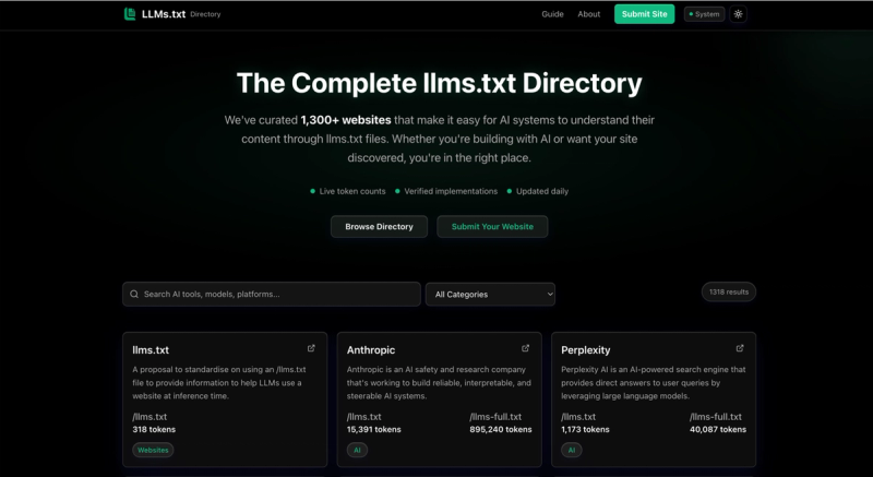 image of LLMs.txt Directory