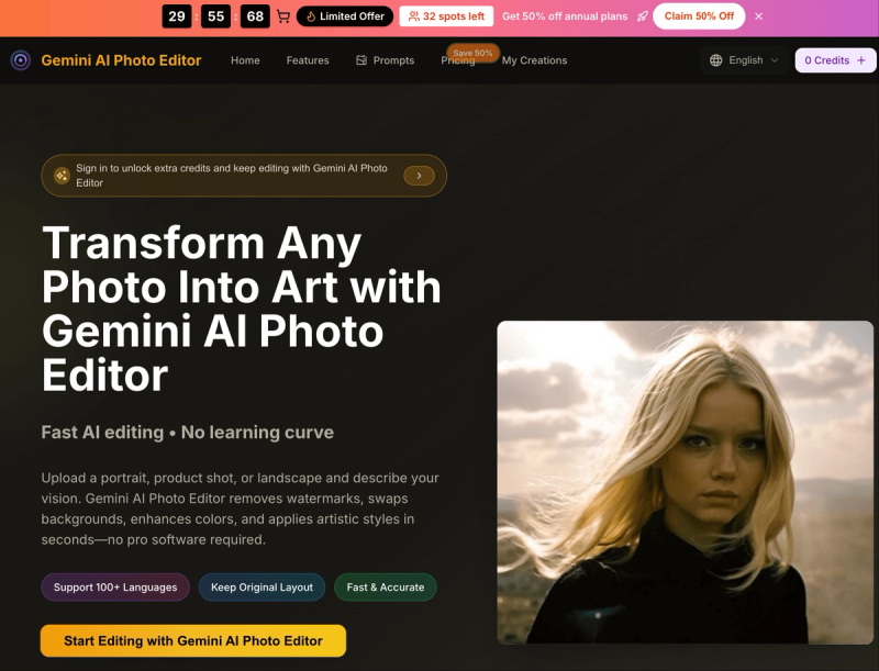 image of Gemini AI Photo Editor image of Gemini AI Photo Editor