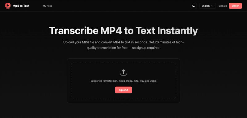 image of Mp4 to Text