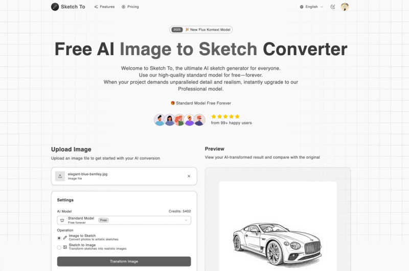 image of Sketch To