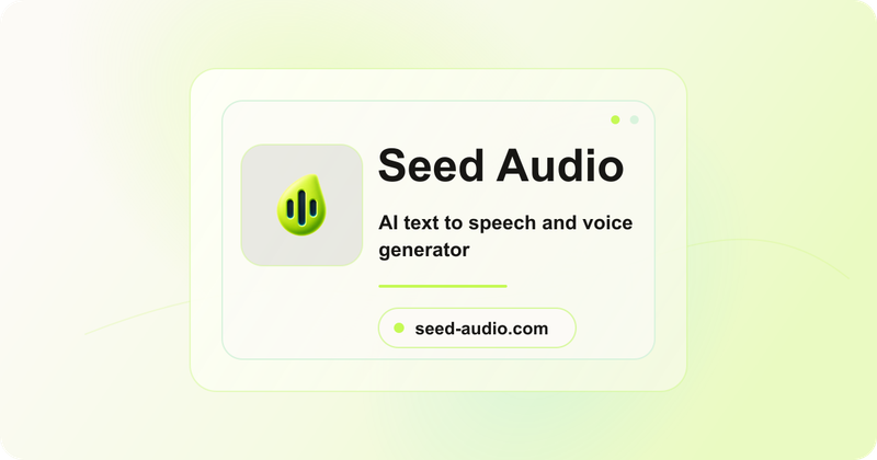 image of Seed Audio image of Seed Audio
