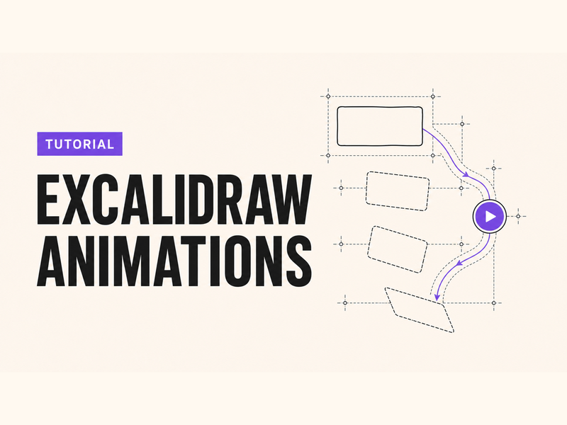 How to Create Excalidraw Animations with Excalidraw Smart Presentation technical wireframe cover illustration How to Create Excalidraw Animations with Excalidraw Smart Presentation technical wireframe cover illustration