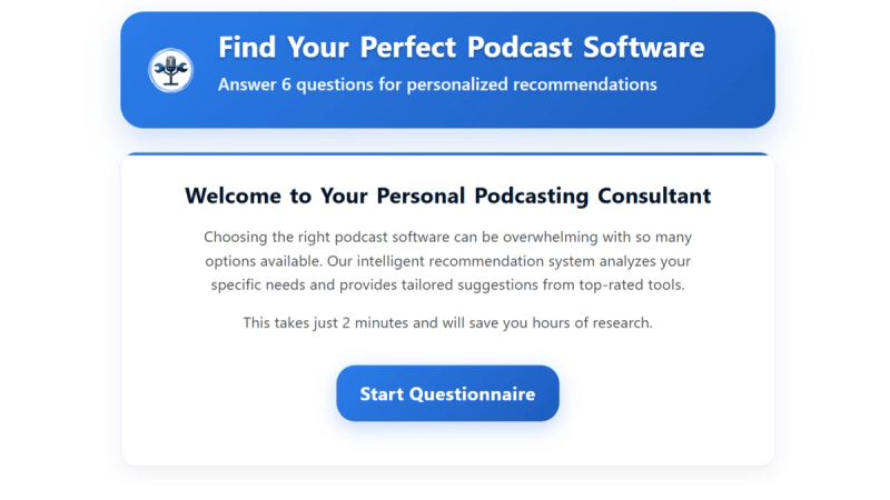 image of Podcast Software Finder