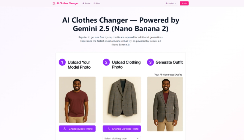 image of AI Clothes Changer