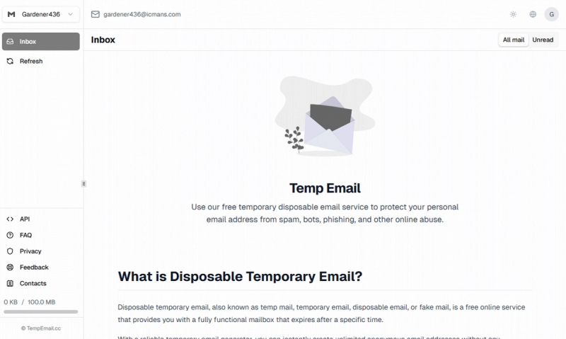 image of TempEmail.cc image of TempEmail.cc