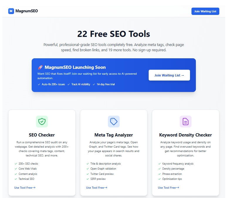 Magnum SEO Tools logo