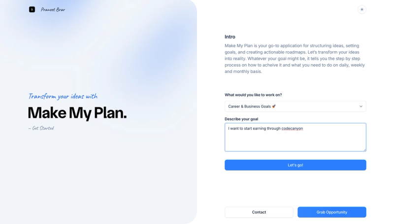 image of Make My Plan