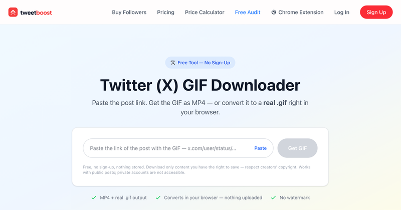 image of Twitter (X) GIF Downloader image of Twitter (X) GIF Downloader