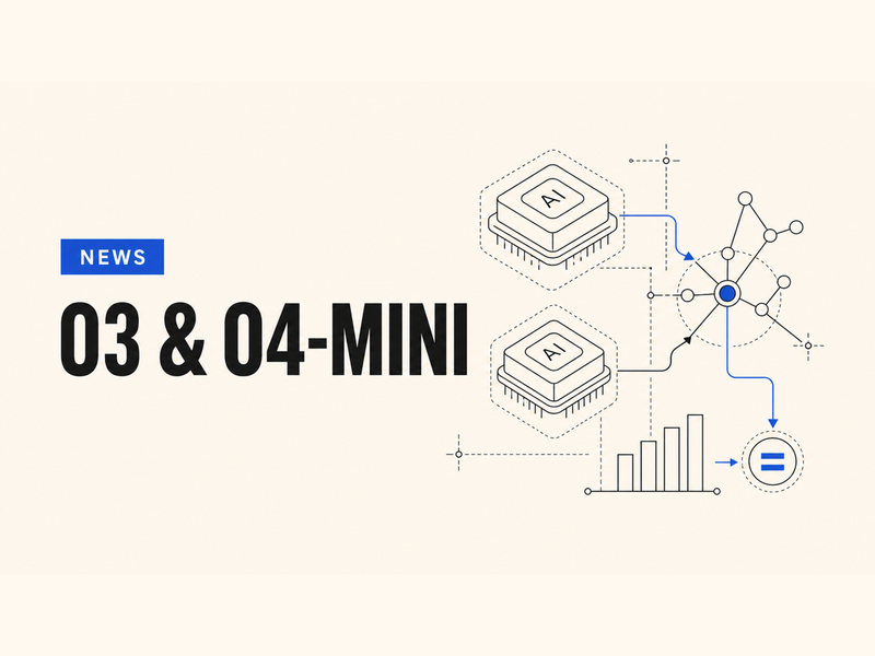 OpenAI o3 and o4-mini Model Research Report technical wireframe cover illustration