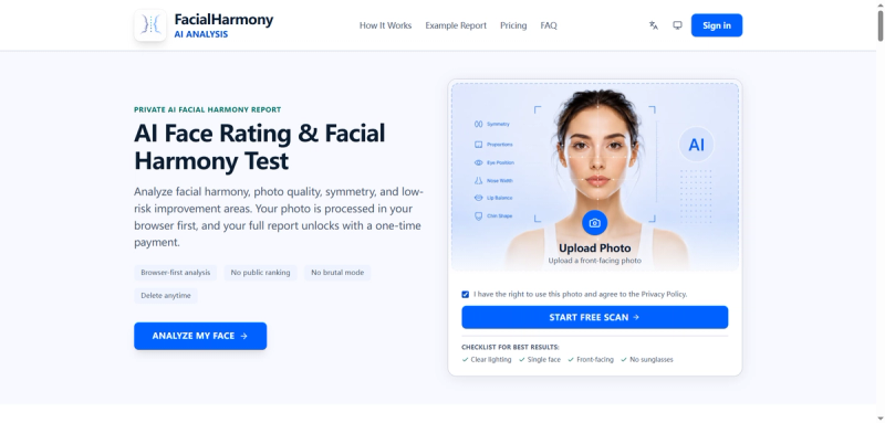 image of FacialHarmonyAI