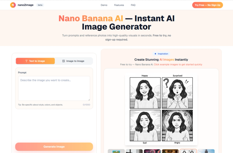image of Nano2Image — Free AI Image Tool