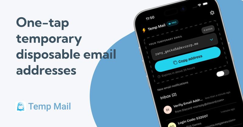 image of Temp Mail - Instant Disposable