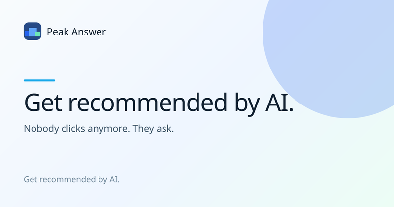 image of Peak Answer image of Peak Answer
