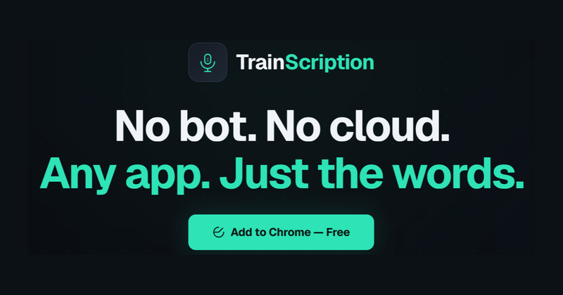 image of TrainScription