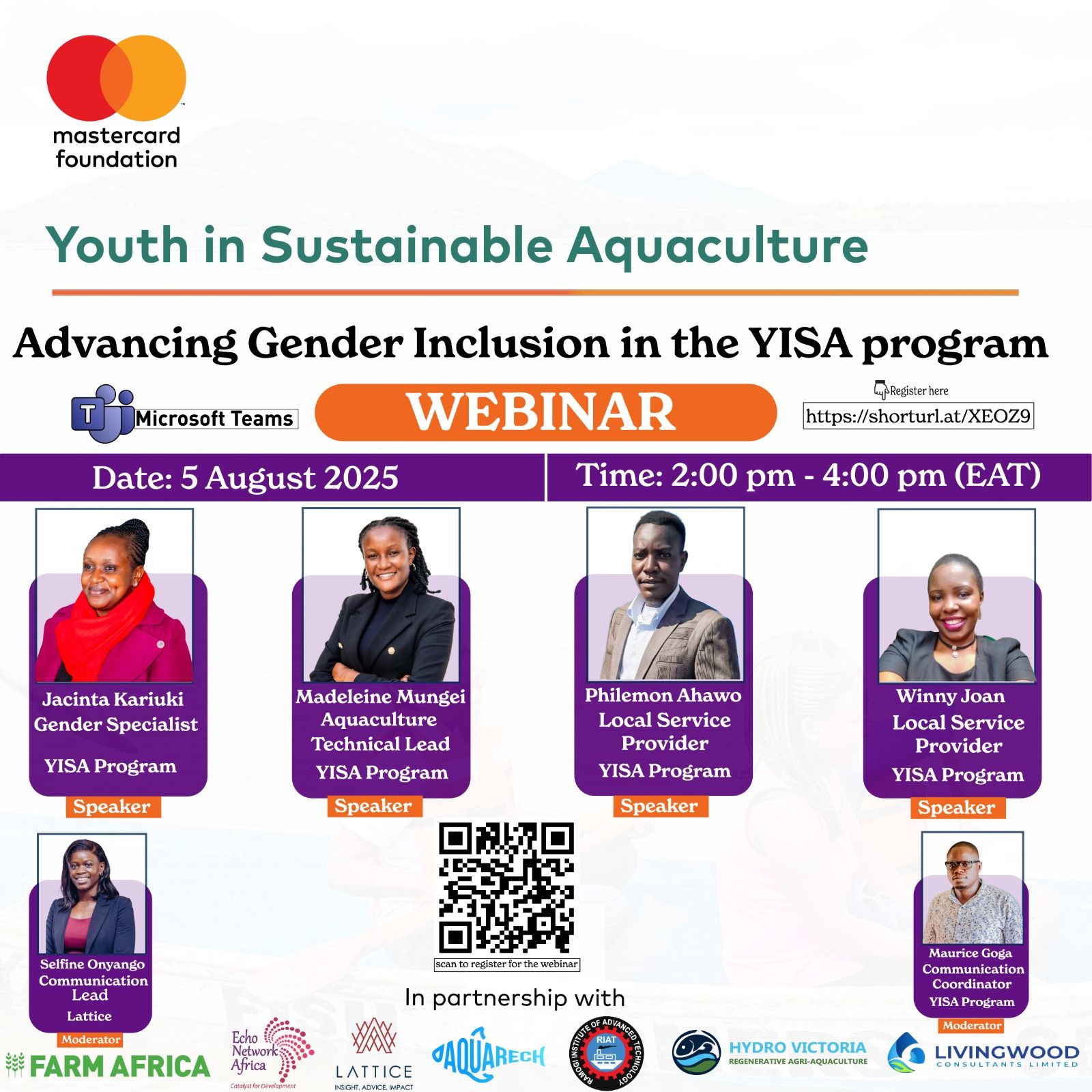 YISA Program, Advancing Gender Inclusion flyer 