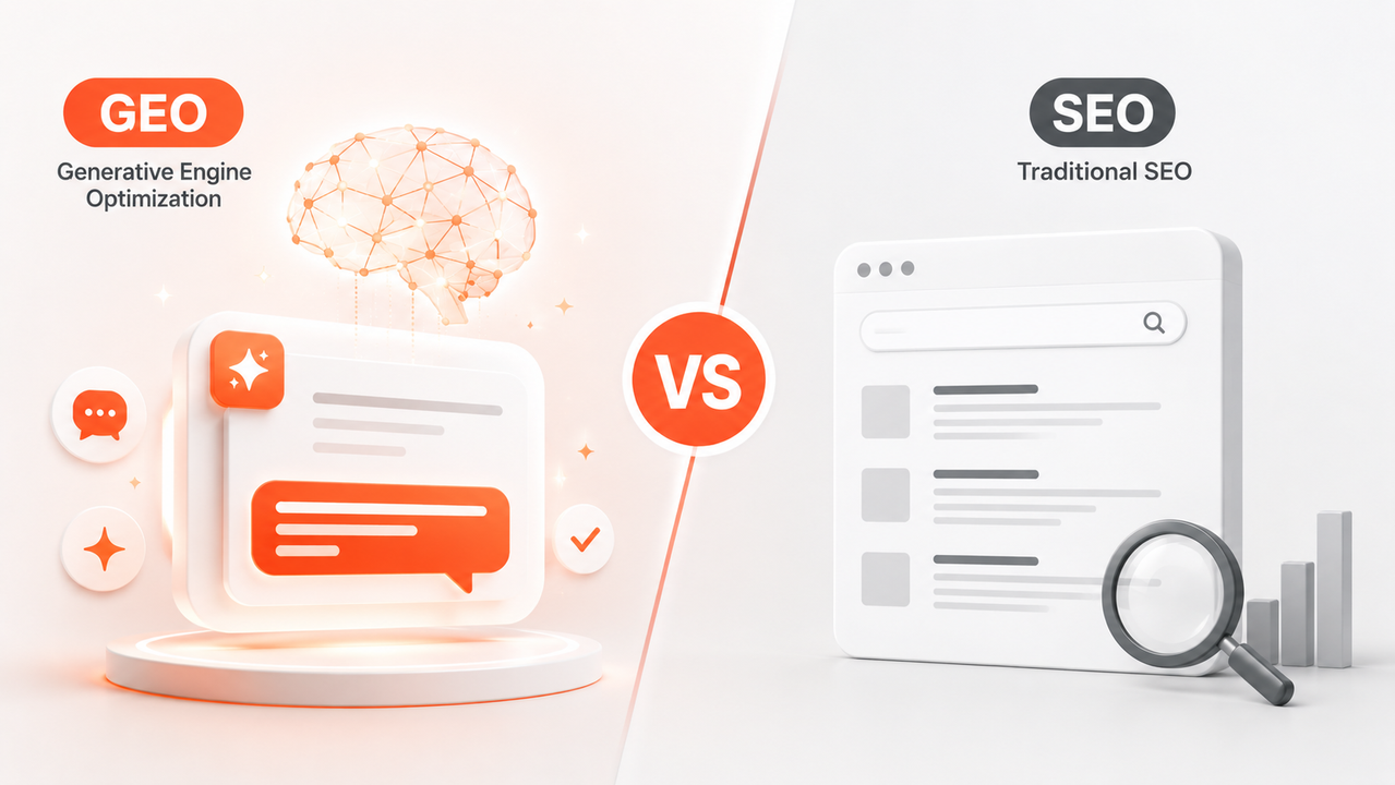 Generative Engine Optimization GEO vs traditional SEO comparison for 2026