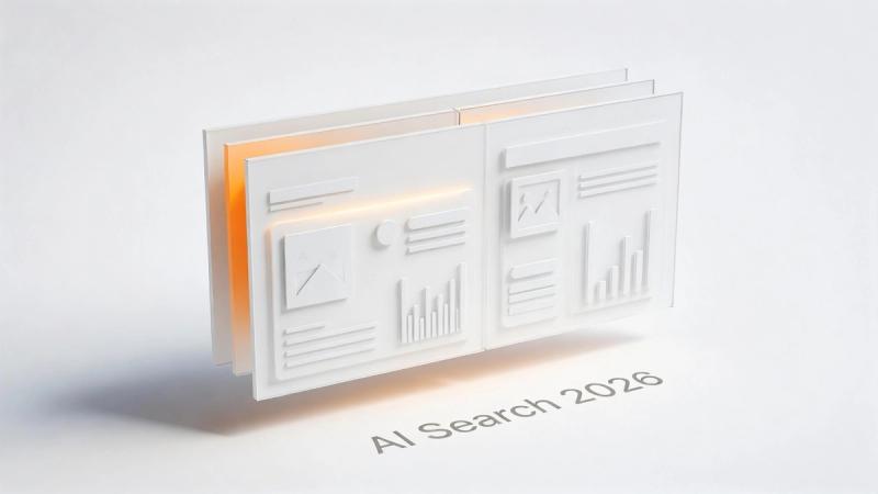 Modern AI research tool interface showing search, analysis, and results