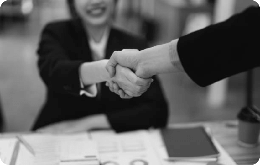 Business meeting handshake