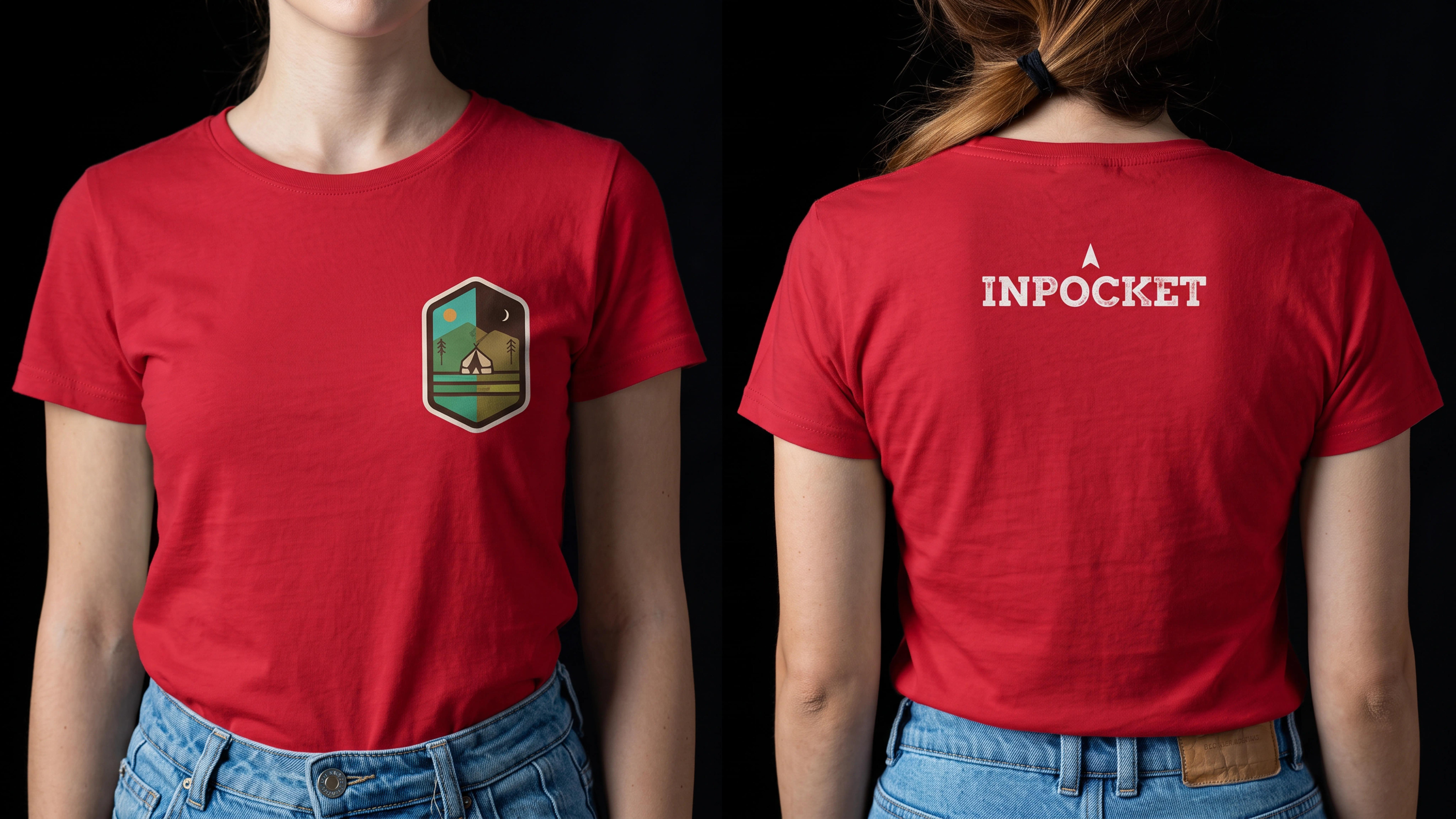 InPocket Brand Identity Case Study - Branded T-Shirt Example