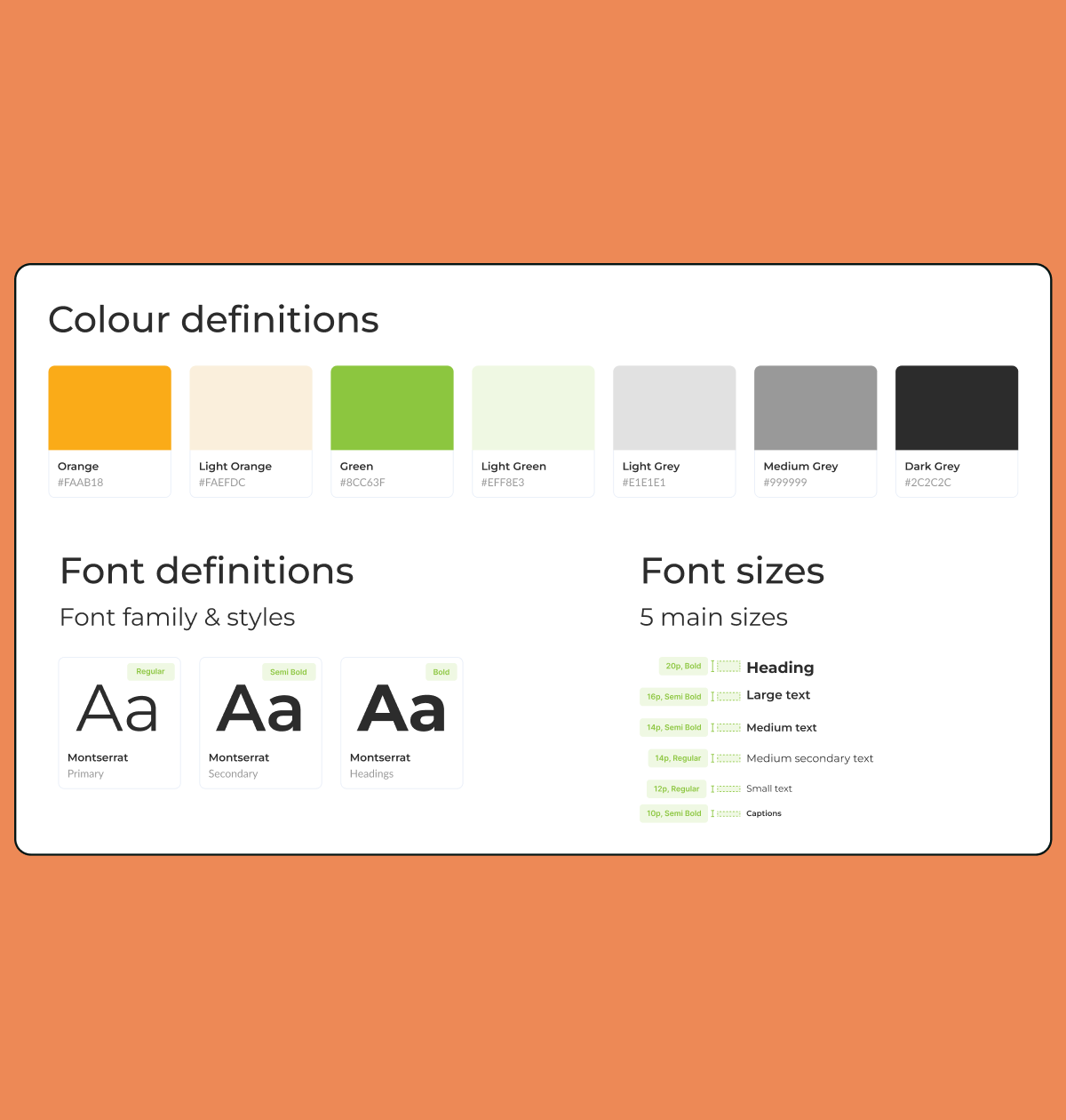 Design elements: Font, colors, and visual harmony