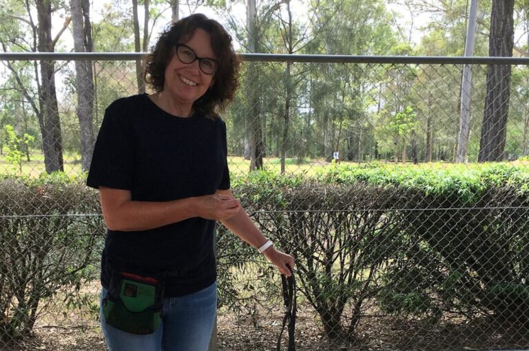 Robyn at the Guide Dogs Centre