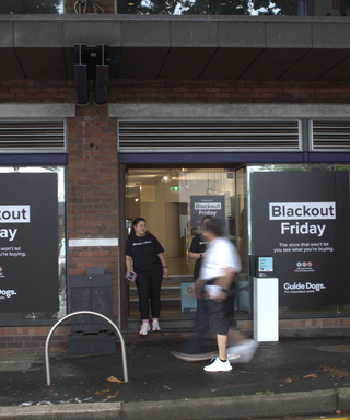 Outside venue of blackout friday.