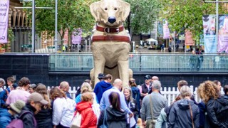 Gulliver statue in Martin place.
