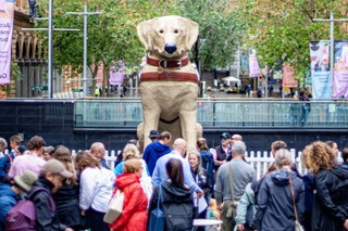 Gulliver statue in Martin place.