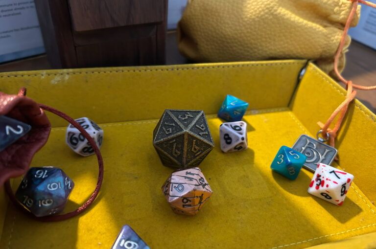 Close up of Dungeons and Dragon board.