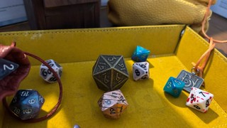 Close up of Dungeons and Dragon board.