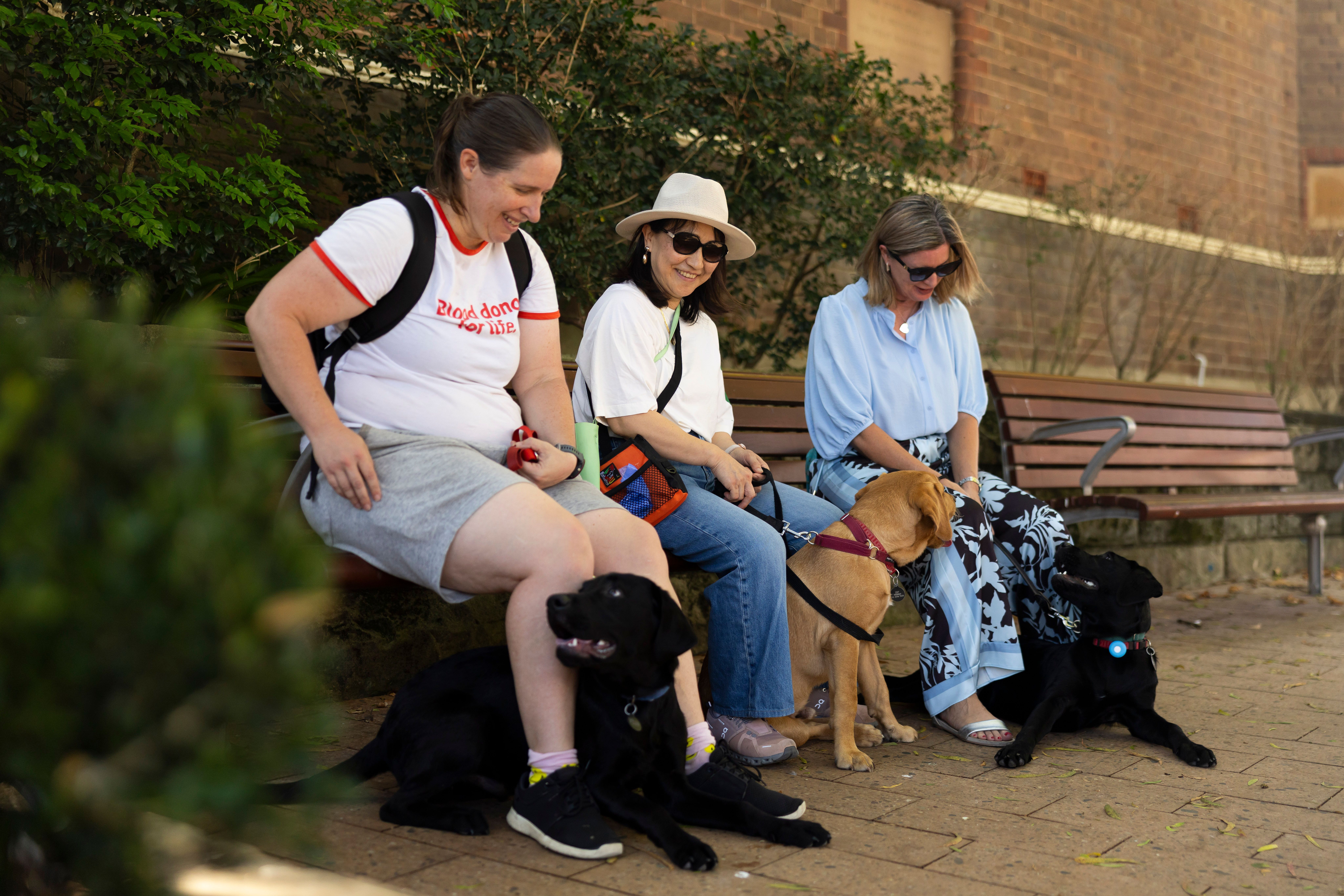A group of Puppy Raisers sitting together.