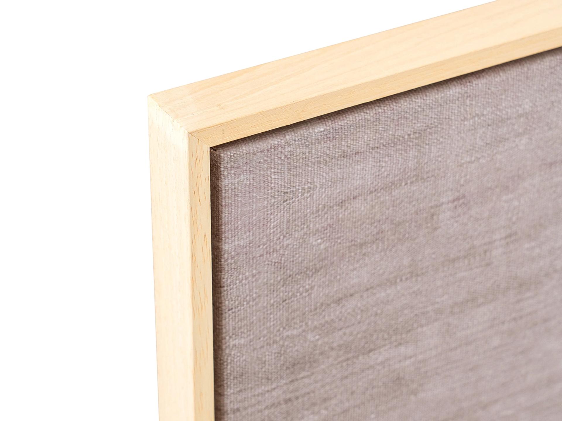 Bloom canvas in orange and taupe, shown in a product close-up as image 1
