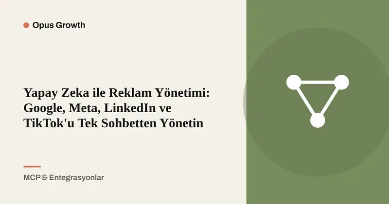 Yapay Zekâ ile 4 Reklam Platformunu Tek Sohbetten Yönetin